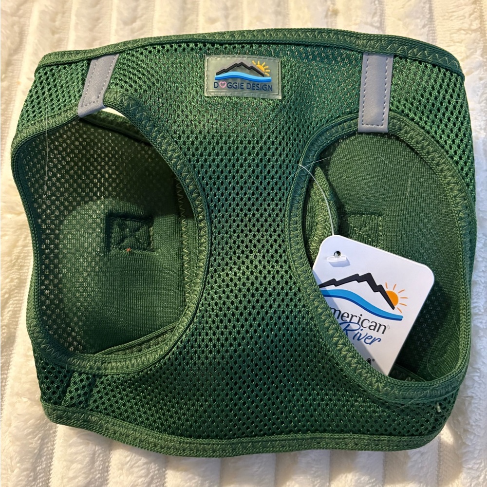 Green Mesh Dog Harness by Doggie Design